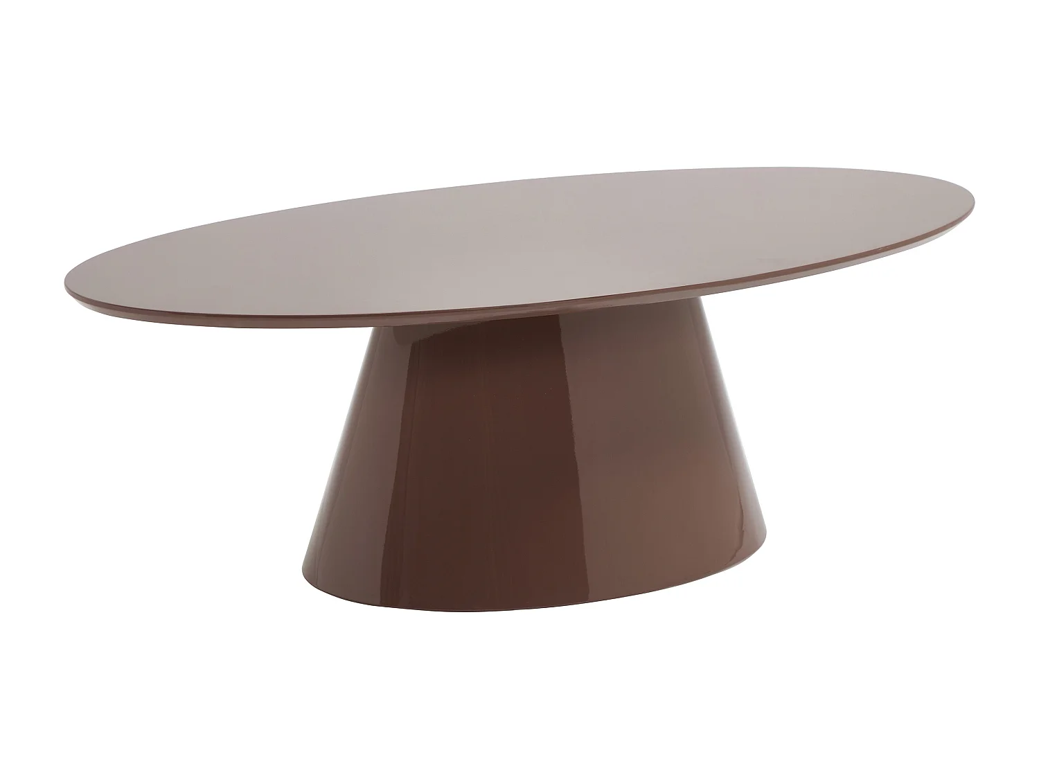 Table basse en MDF - Brun laqué - ANTELADA