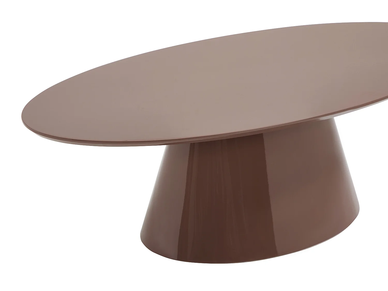 Table basse en MDF - Brun laqué - ANTELADA