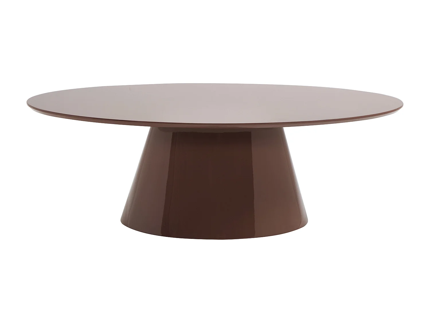 Table basse en MDF - Brun laqué - ANTELADA