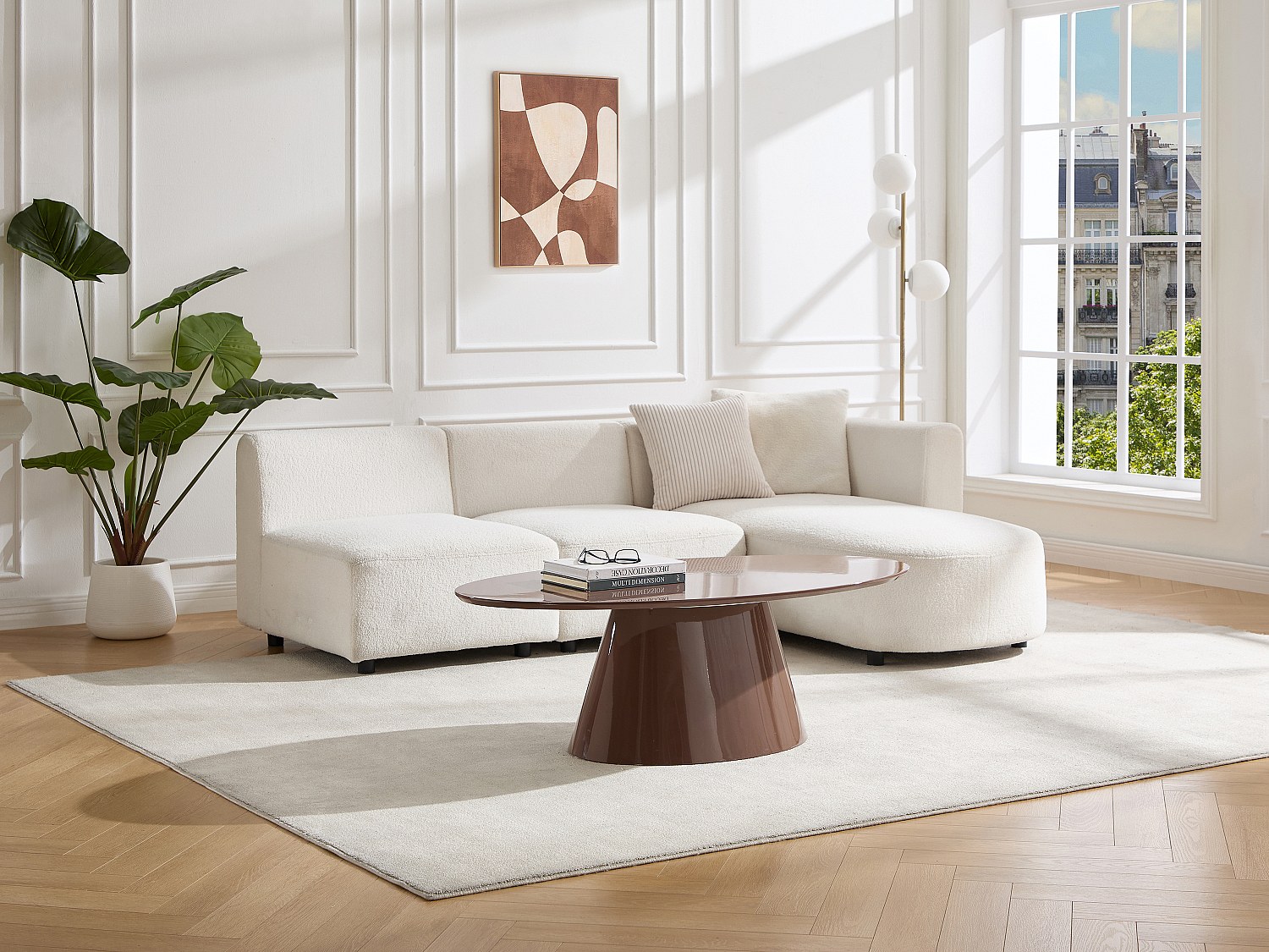 Couchtisch aus MDF - Braun lackiert - ANTELADA günstig online kaufen