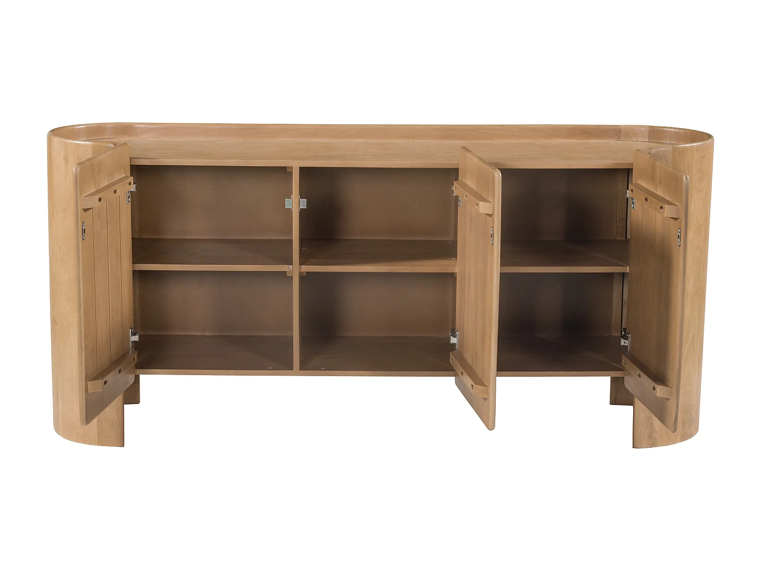 Buffet avec 3 portes en bois de manguier - Naturel - ISLARA