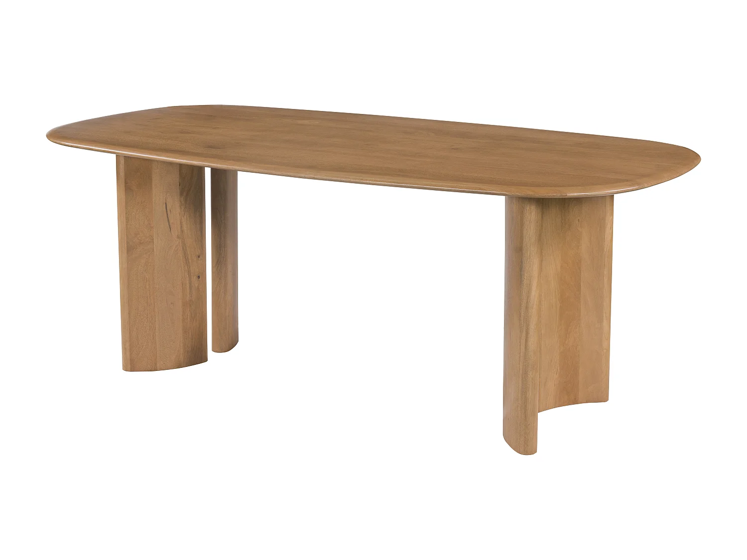 Table à manger 8 personnes en bois de manguier - Naturel - ISLARA