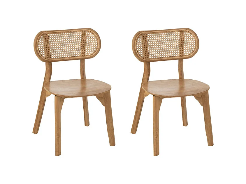 Lot de 2 chaises en bois design MIXIMA