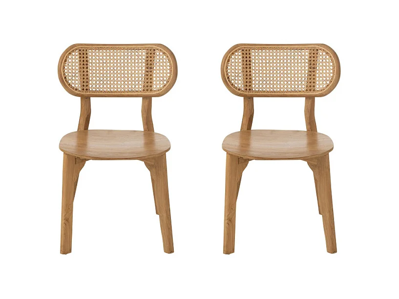 Lot de 2 chaises en bois design MIXIMA