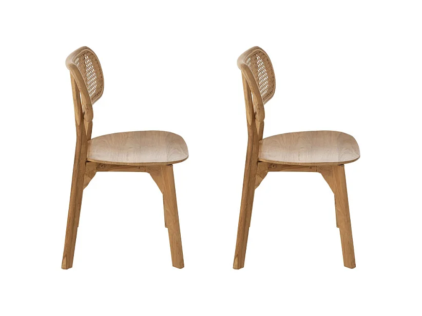 Lot de 2 chaises en bois design MIXIMA
