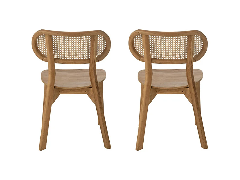 Lot de 2 chaises en bois design MIXIMA