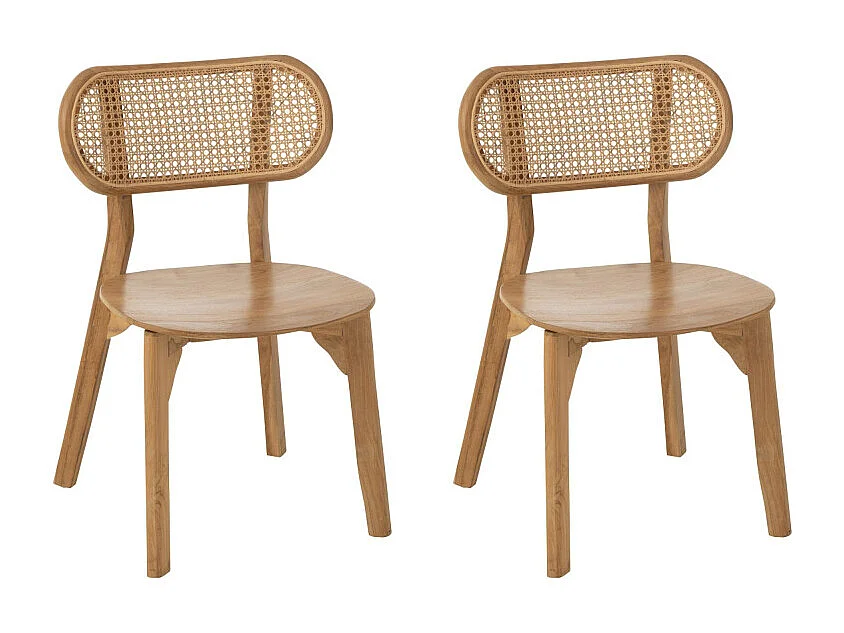Lot de 2 chaises en bois design MIXIMA