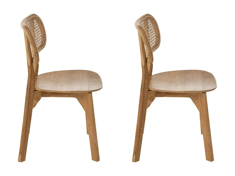 Lot de 2 chaises en bois design MIXIMA