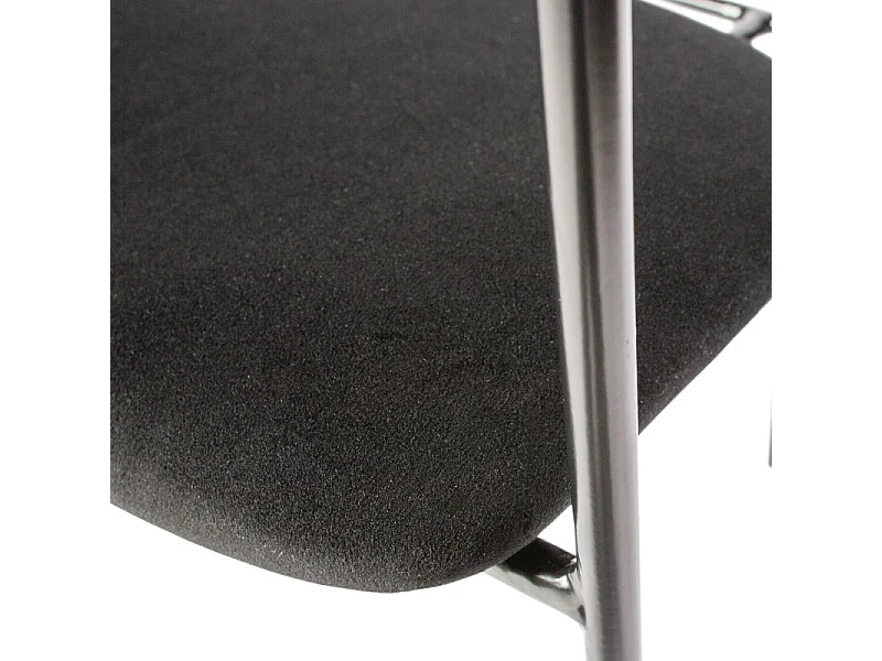 Chaise moderne en velours noir TILLY