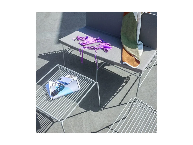 Banc moderne en métal noir SITYO