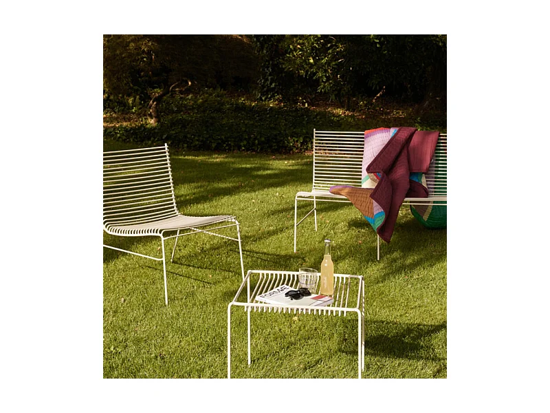 Banc moderne en métal noir SITYO