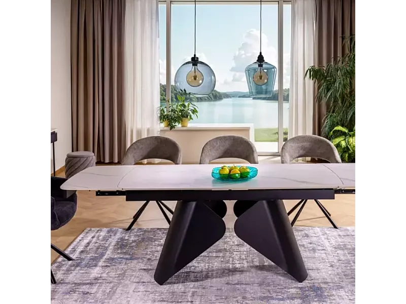 Chaise pivotante en tissu doux gris avec accoudoirs design, rotation 180° MASEE