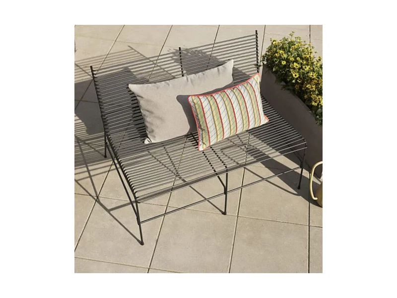 Banc moderne en métal noir SITYO