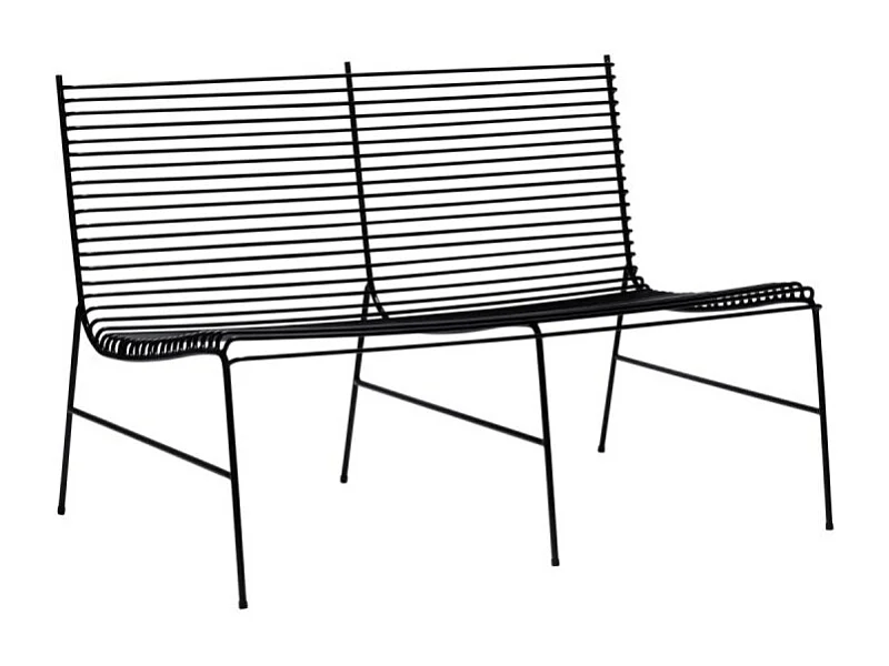 Banc moderne en métal noir SITYO