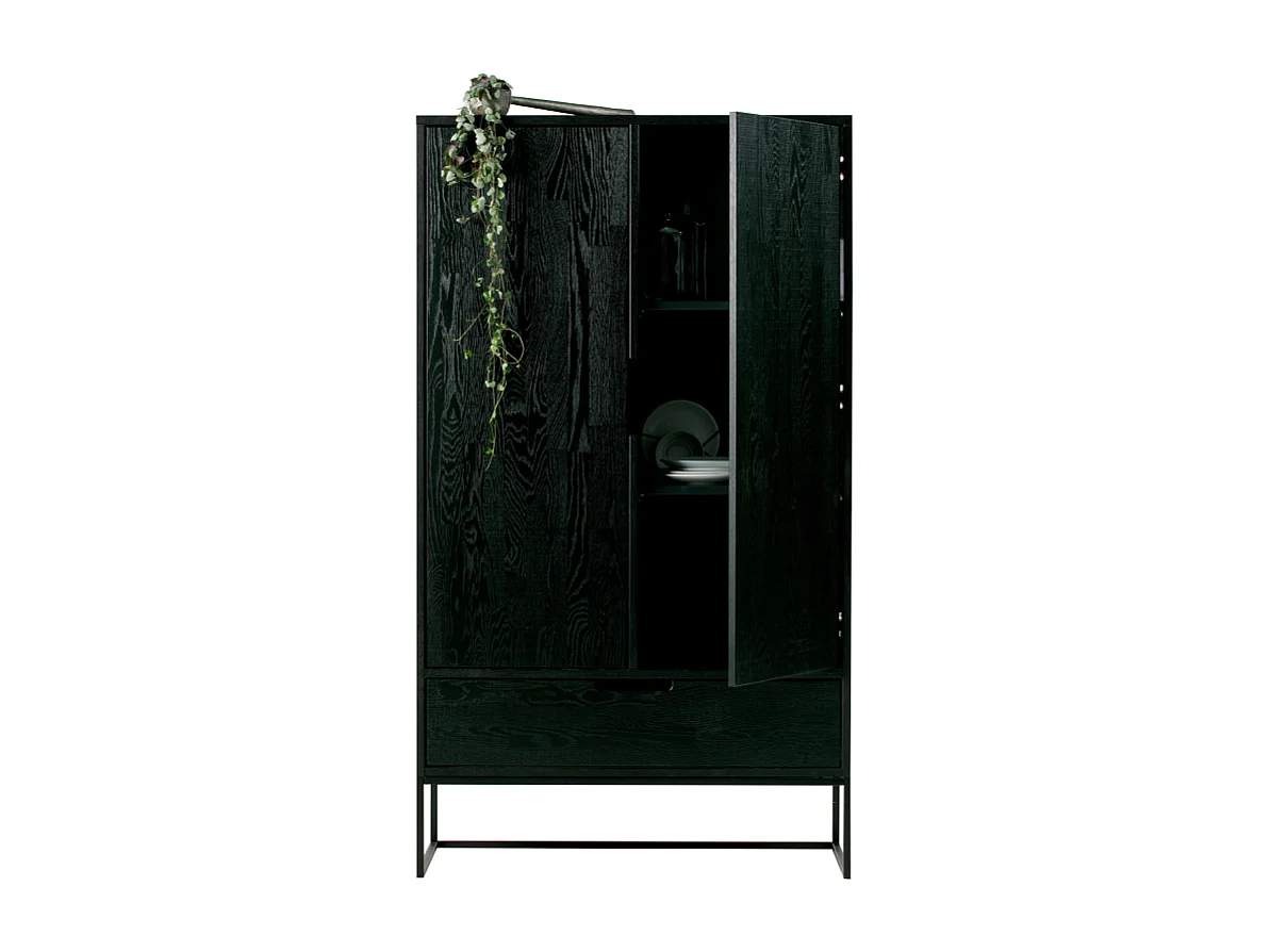 Grande armoire moderne bois massif 149cm SILAS