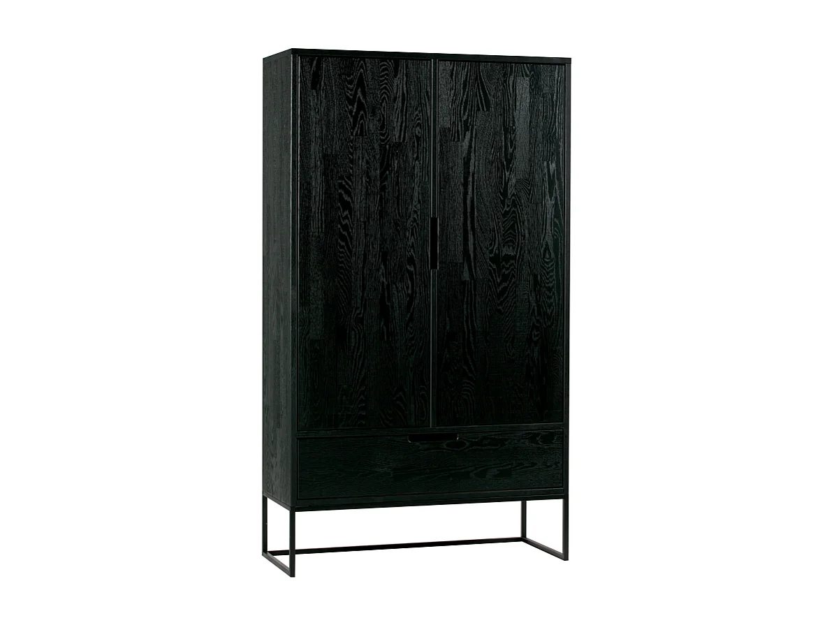 Grande armoire moderne bois massif 149cm SILAS