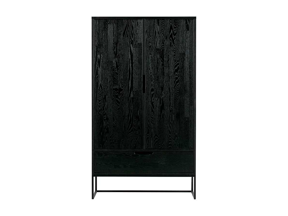 Grande armoire moderne bois massif 149cm SILAS