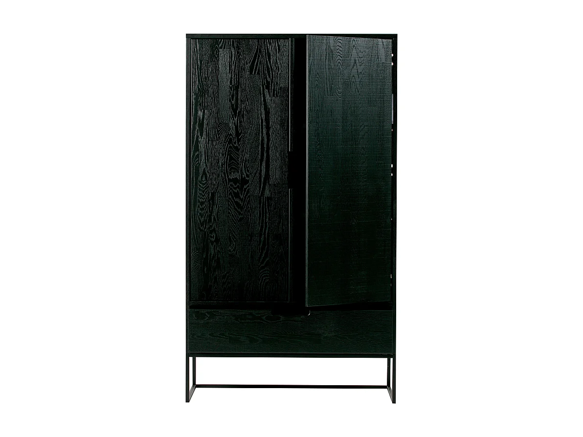 Grande armoire moderne bois massif 149cm SILAS