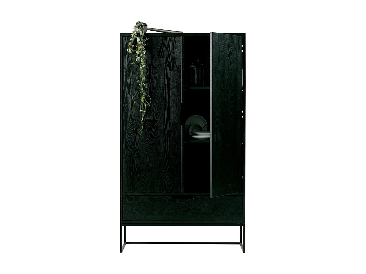 Grande armoire moderne bois massif 149cm SILAS