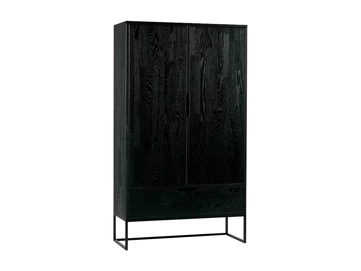 Grande armoire moderne bois massif 149cm SILAS