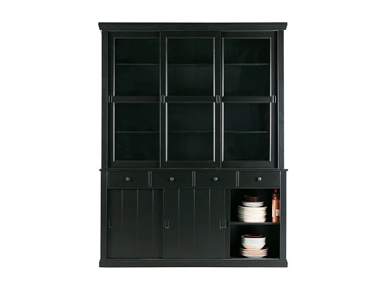 Grand vaisselier vitré en bois ROSS