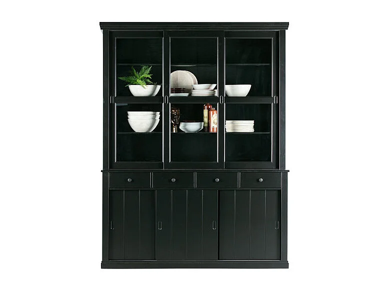 Grand vaisselier vitré en bois ROSS