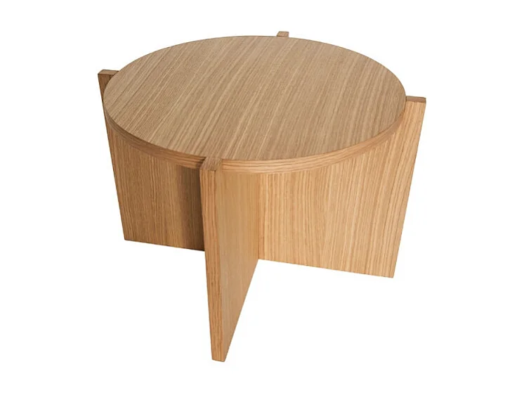 Table d'appoint design en bois NOMY