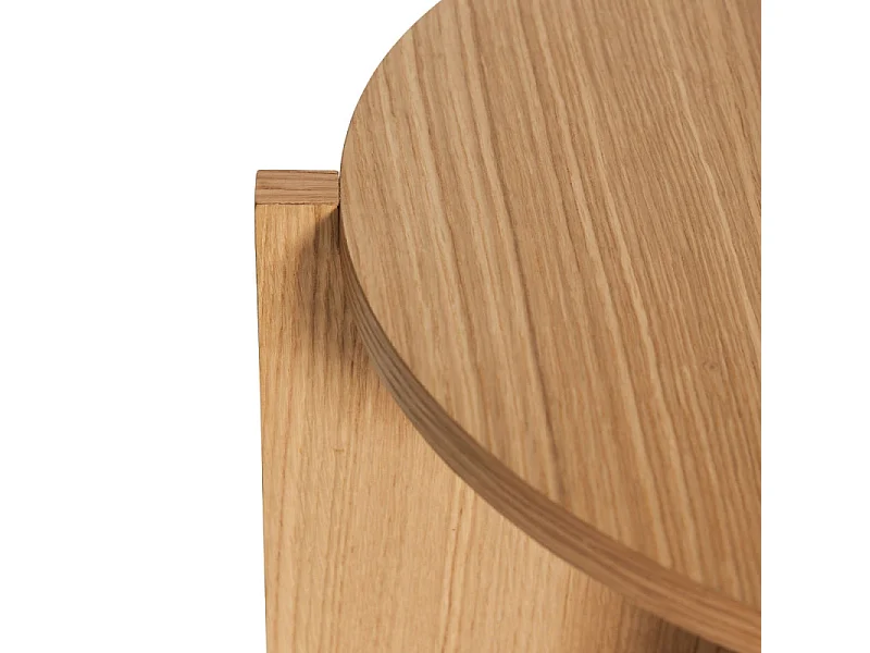 Table d'appoint design en bois NOMY