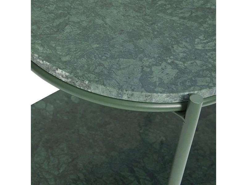 Table d'appoint en marbre vert NISIA