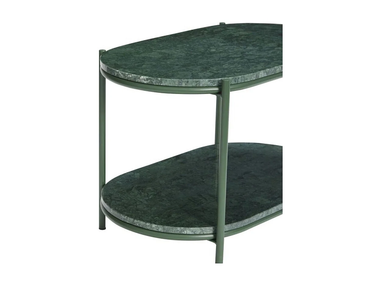 Table d'appoint en marbre vert NISIA