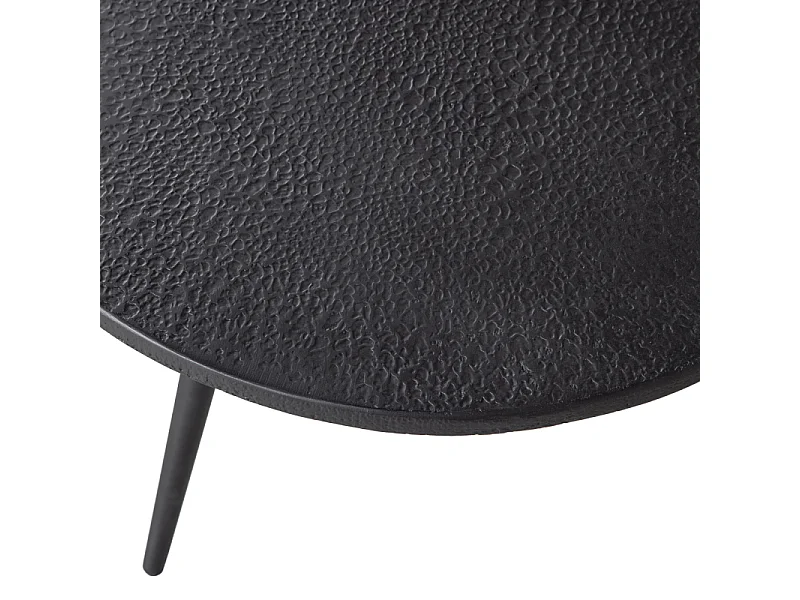 Lot de 2 tables gigognes en bois et métal LUCE