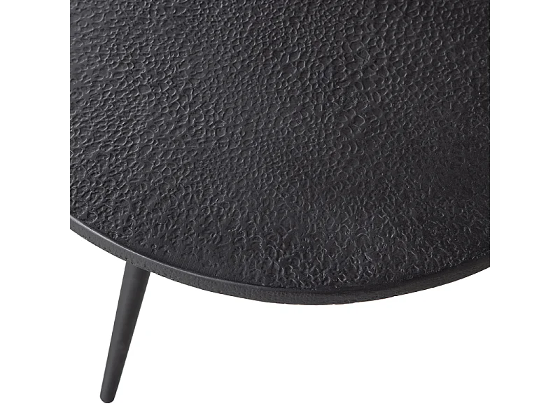 Lot de 2 tables gigognes en bois et métal LUCE