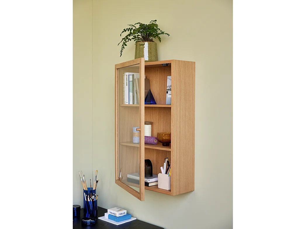 Hübsch Meuble mural Armoire Naturel PANORAMA