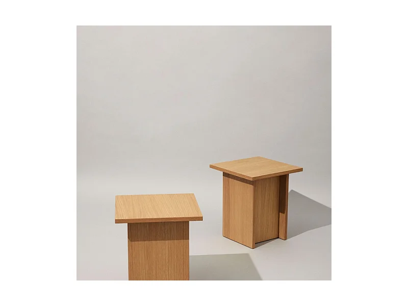 Table d'appoint moderne en bois STATY