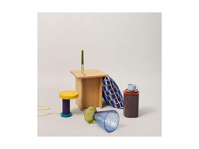 Table d'appoint moderne en bois STATY