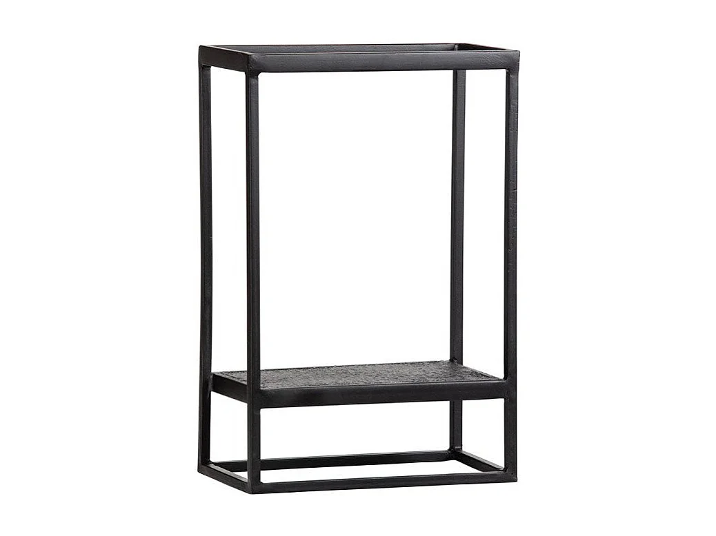 Etagère murale en métal noir intérieur extérieur SILOU