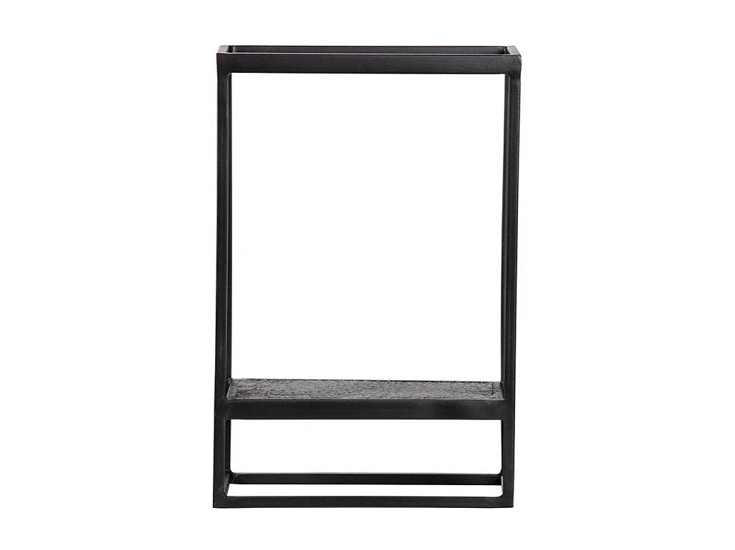Etagère murale en métal noir intérieur extérieur SILOU