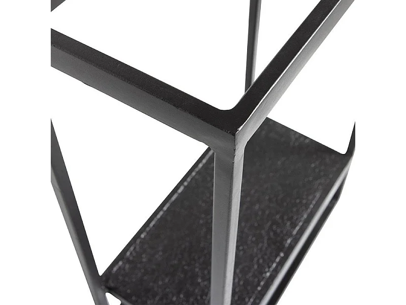 Etagère murale en métal noir intérieur extérieur SILOU