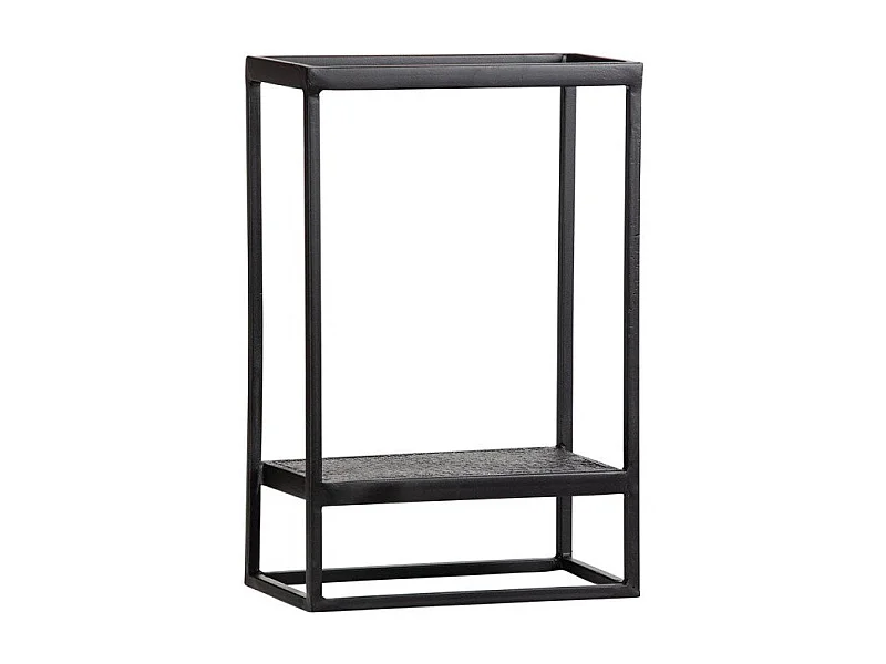 Etagère murale en métal noir intérieur extérieur SILOU