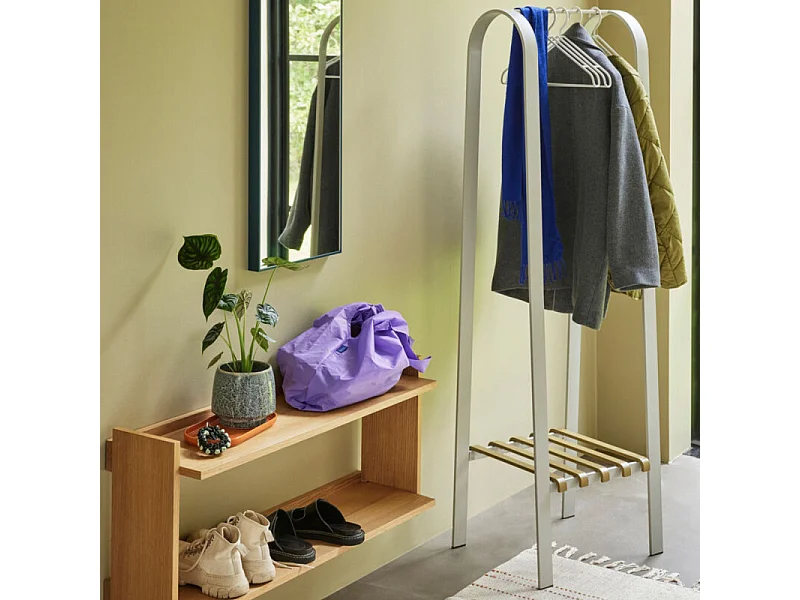 Portant design en métal gris SIEMA