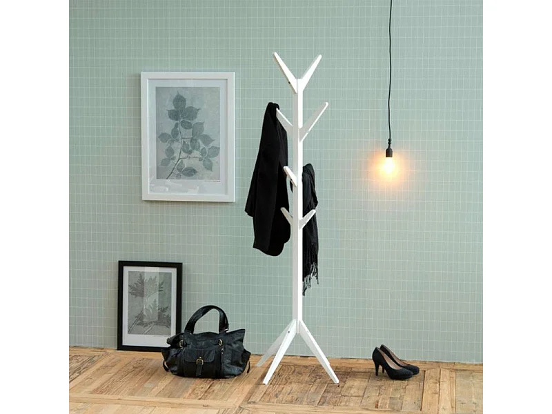 Porte manteaux moderne en bois ASCOR