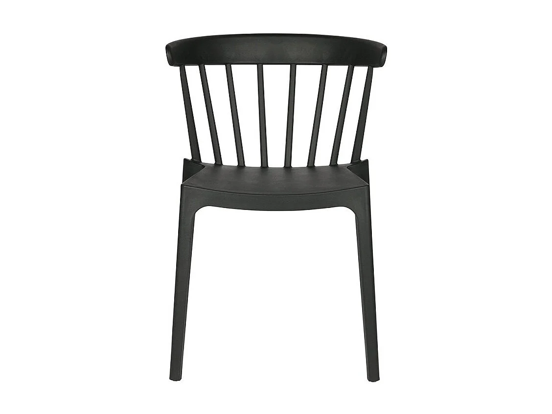 Chaise de jardin moderne en plastique BLISS - Noir