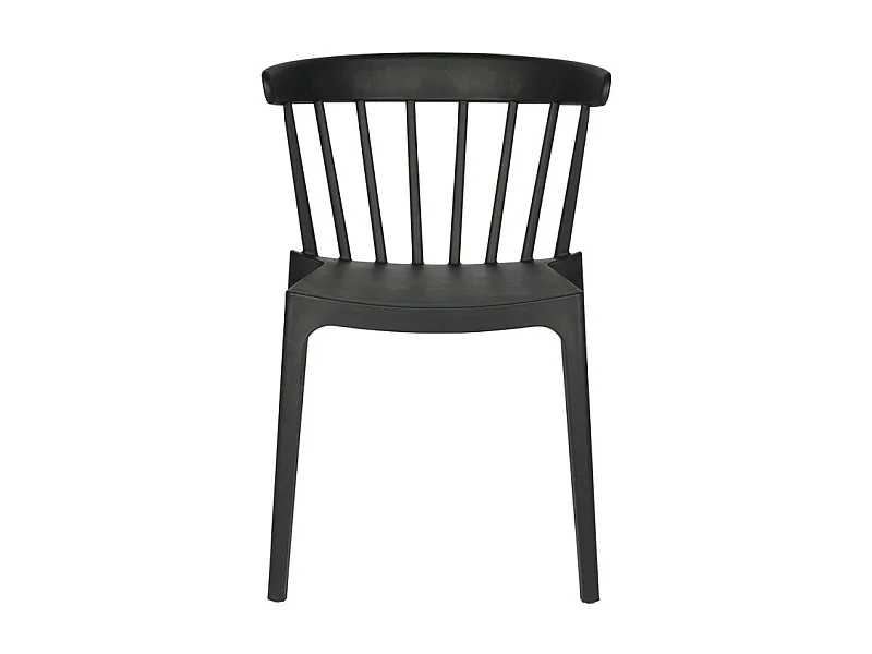 Chaise de jardin moderne en plastique BLISS - Noir