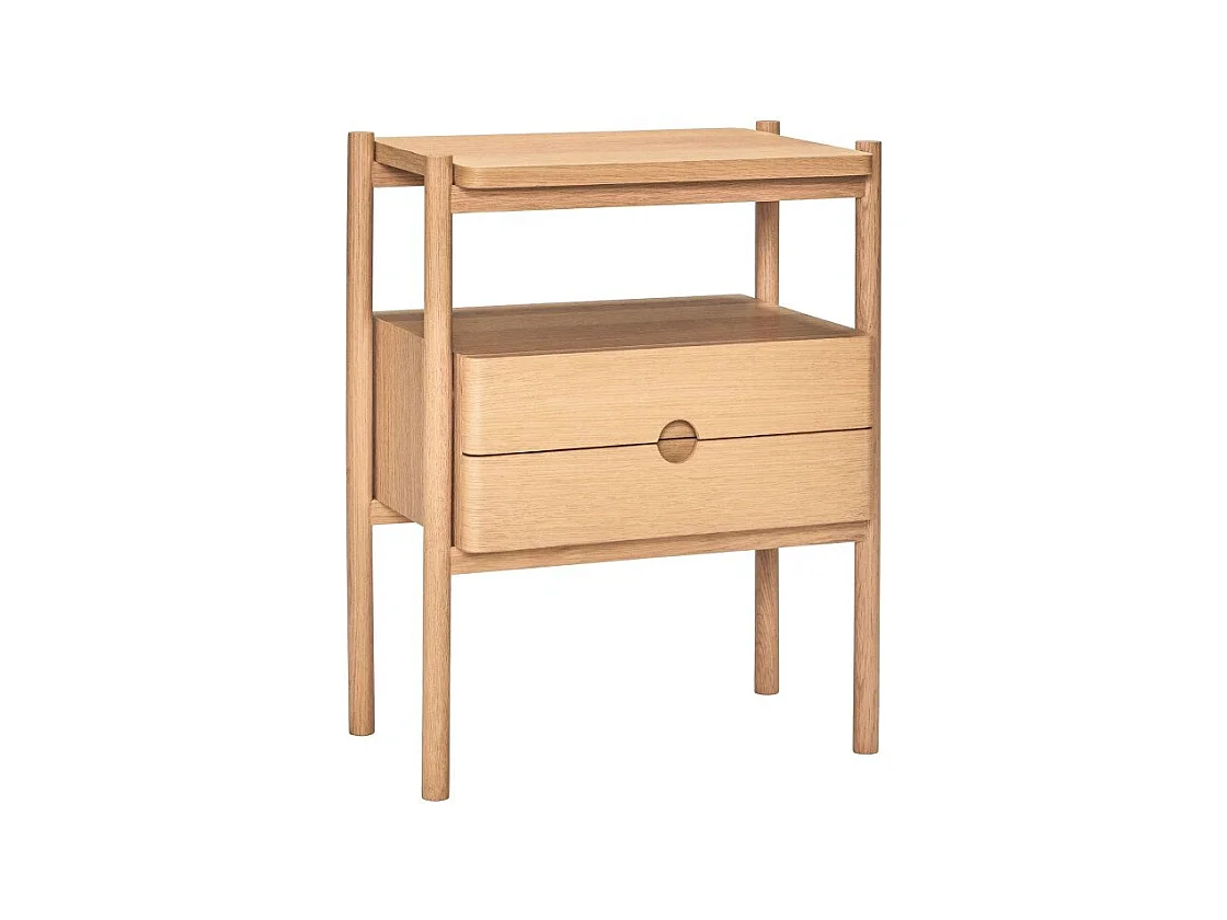 Table de chevet 2 tiroirs en bois MITZY