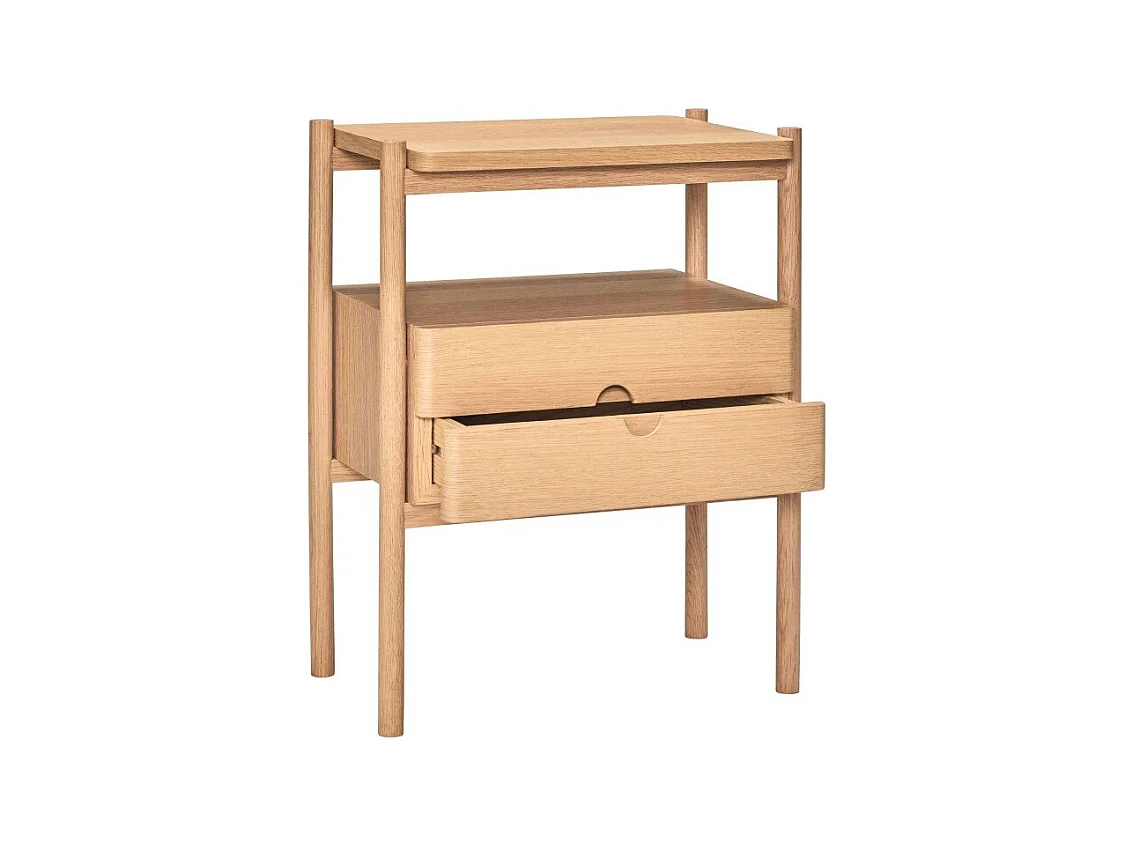 Table de chevet 2 tiroirs en bois MITZY
