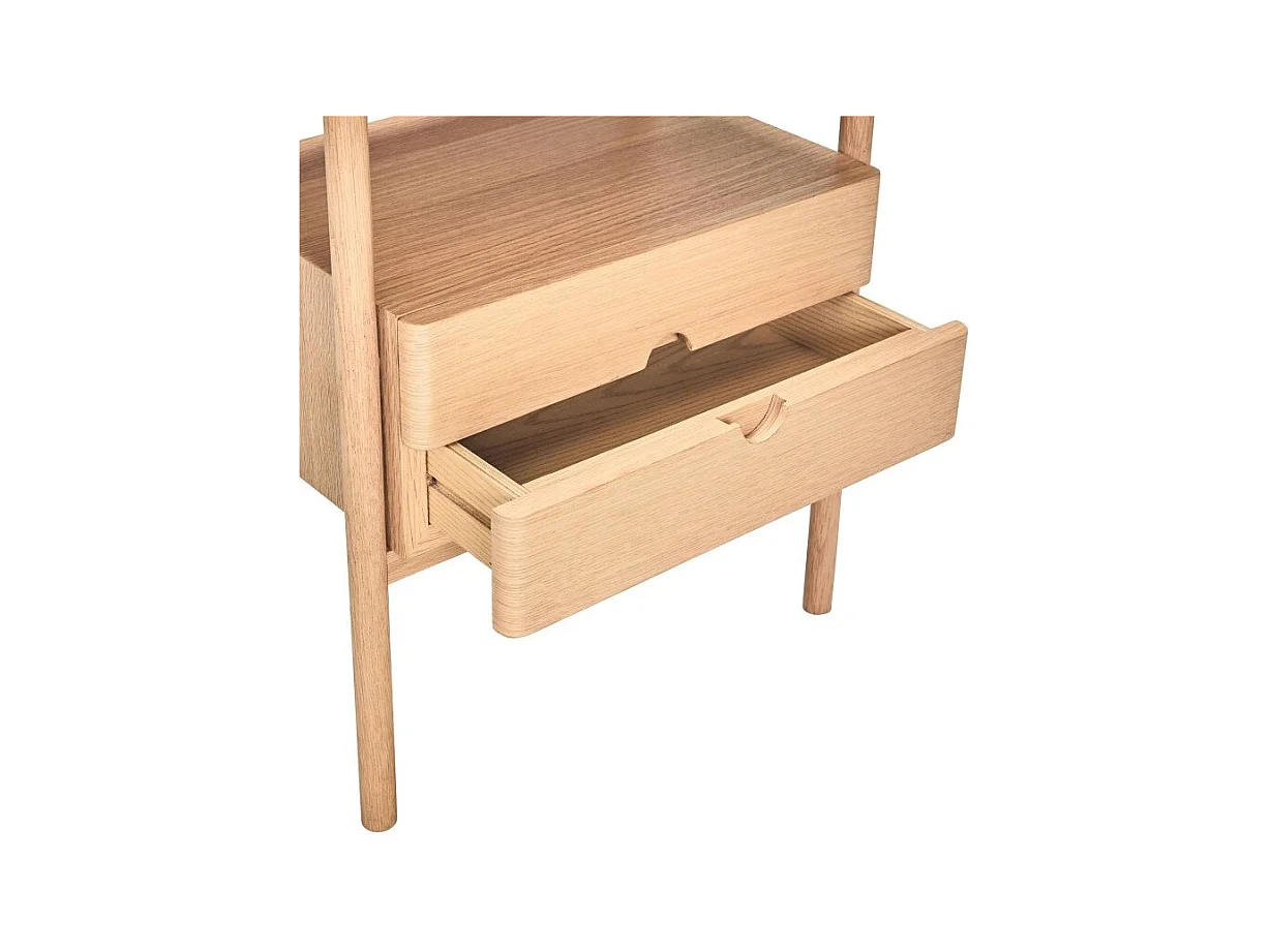 Table de chevet 2 tiroirs en bois MITZY