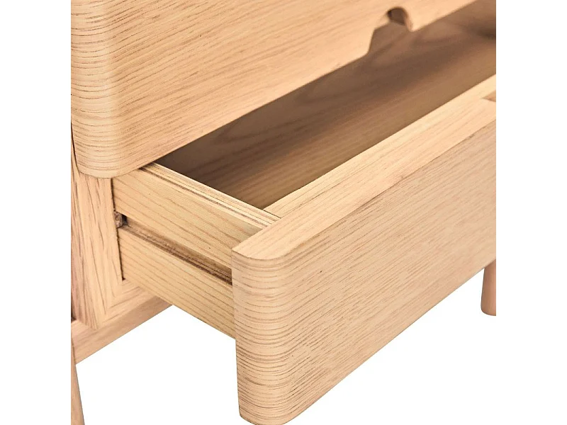 Table de chevet 2 tiroirs en bois MITZY