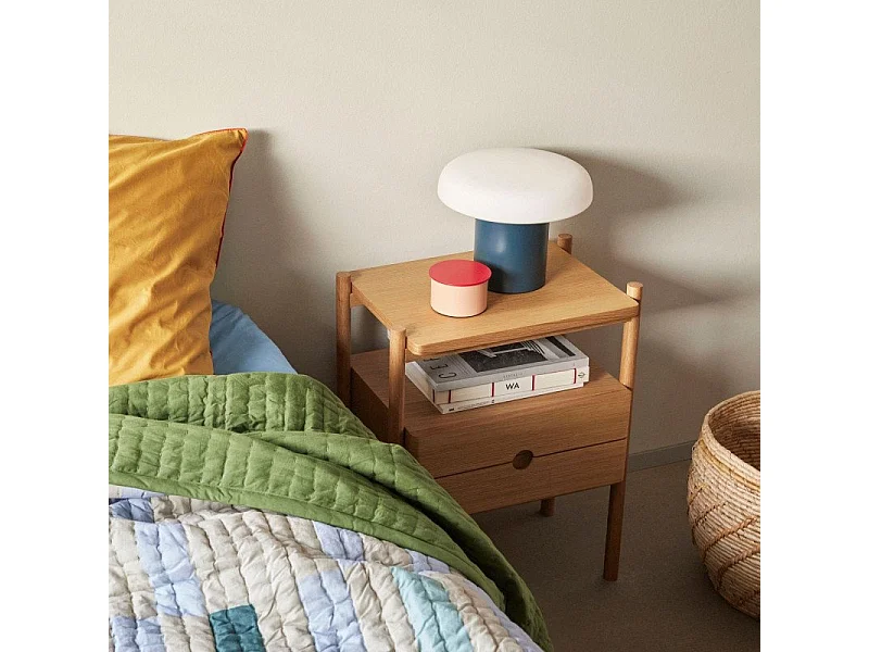 Table de chevet 2 tiroirs en bois MITZY