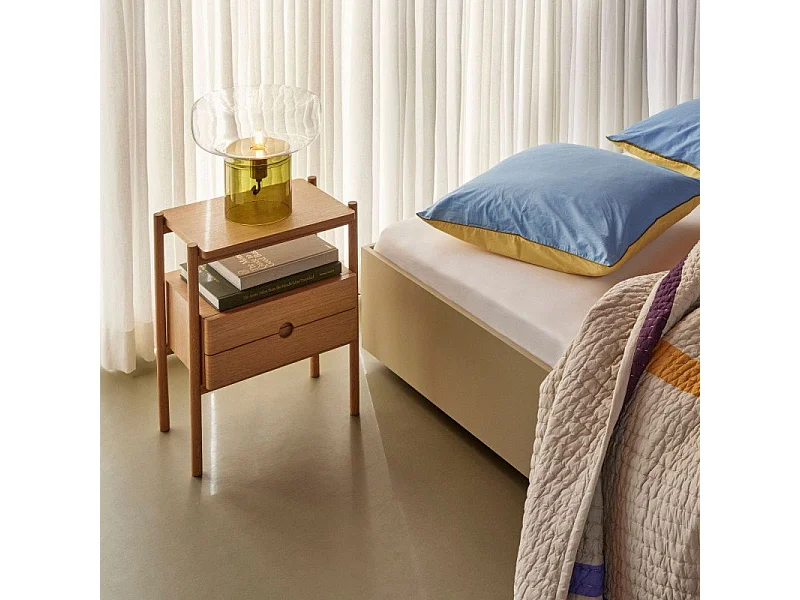 Table de chevet 2 tiroirs en bois MITZY