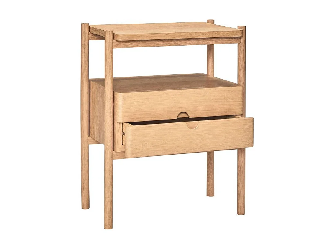 Table de chevet 2 tiroirs en bois MITZY